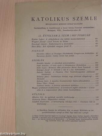 Katolikus Szemle 1937. február