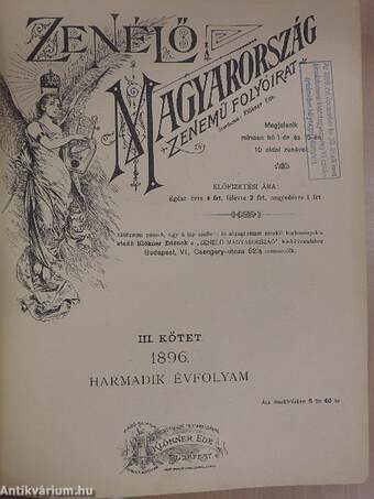 Zenélő Magyarország 1896. január-december