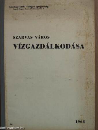 Szarvas város vízgazdálkodása