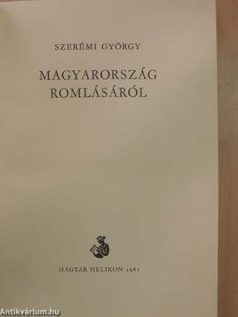 Magyarország romlásáról