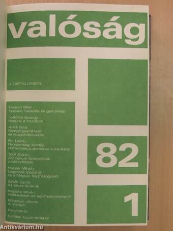 Valóság 1982. január-december I-II.