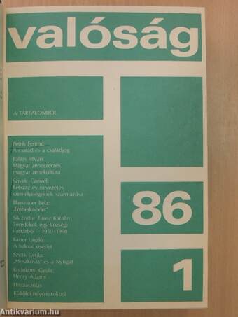 Valóság 1986. január-december I-II.