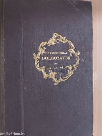 Dramaturgiai dolgozatok II.