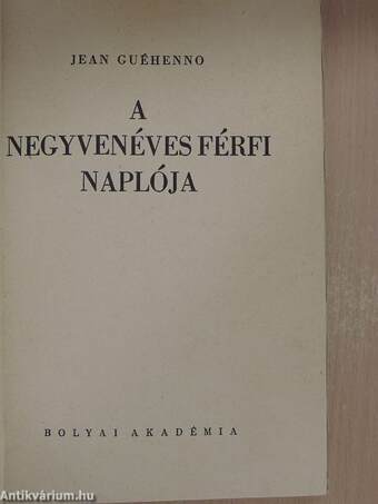 A negyvenéves férfi naplója