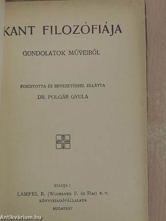 Kant filozófiája