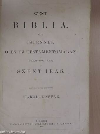 Szent Biblia