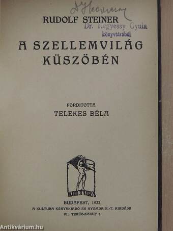 A szellemvilág küszöbén