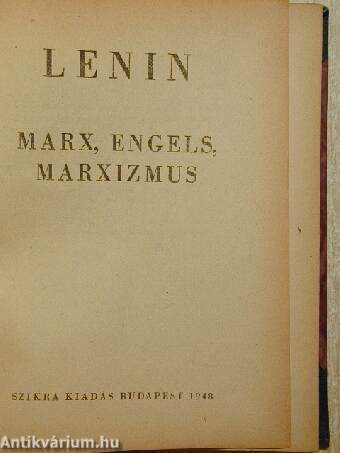 Marx, Engels, marxizmus