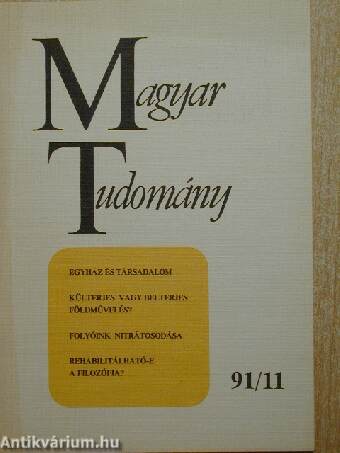 Magyar Tudomány 1991. november