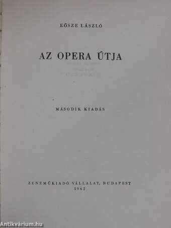 Az opera útja