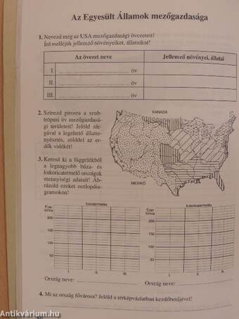 Földrajz munkafüzet 7.