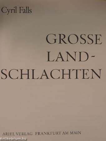 Grosse Landschlachten