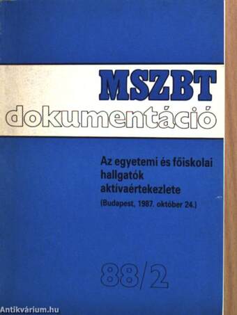 MSZBT dokumentáció 1988/2.