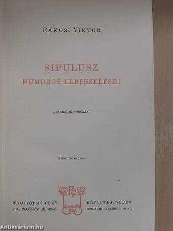 Sipulusz humoros elbeszélései III.