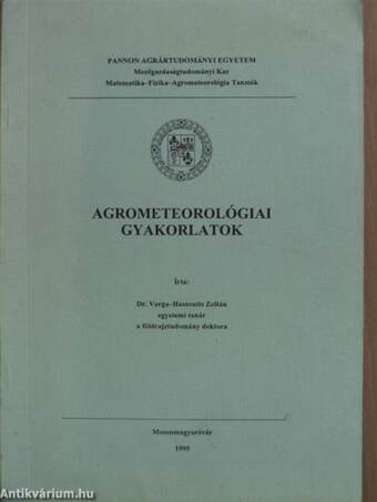 Agrometeorológiai gyakorlatok