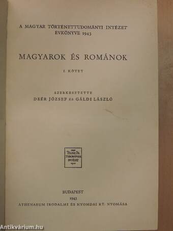 Magyarok és románok I-II.