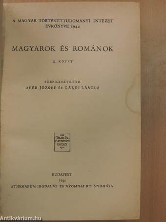 Magyarok és románok I-II.