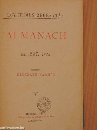 Almanach az 1897. évre