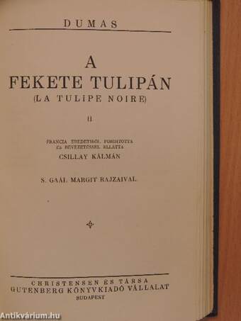 A fekete tulipán I-II.