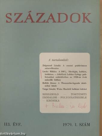 Századok 1979/1.