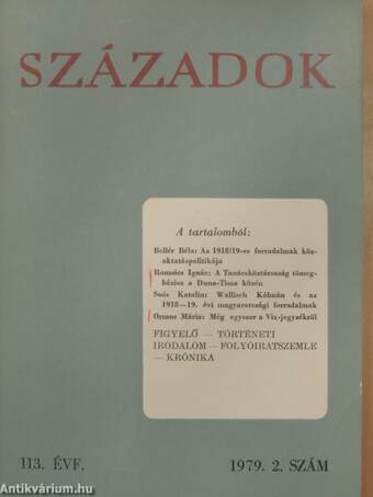 Századok 1979/2.