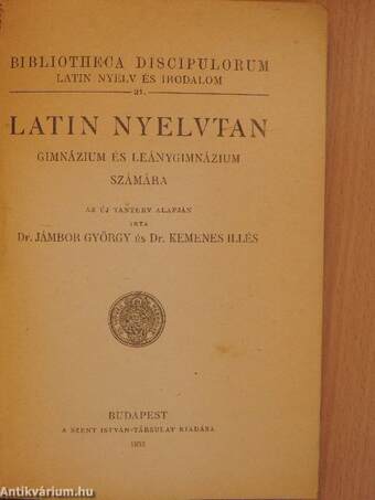 Latin nyelvtan