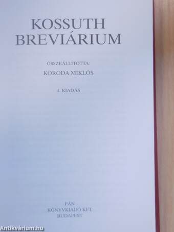 Kossuth breviárium