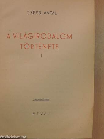 A világirodalom története I-III.