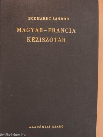 Magyar-francia kéziszótár