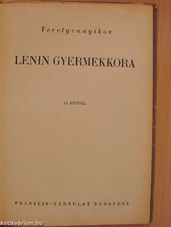 Lenin gyermekkora