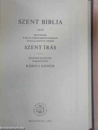 Szent Biblia