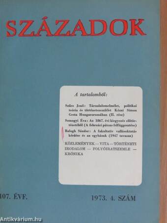 Századok 1973/4.