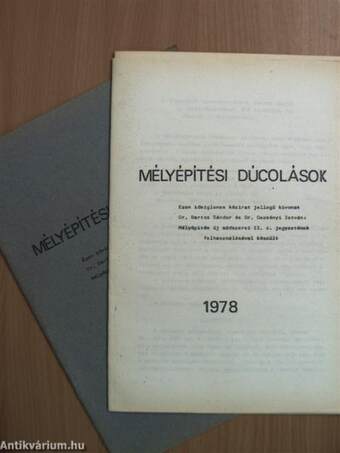 Mélyépítési dúcolások