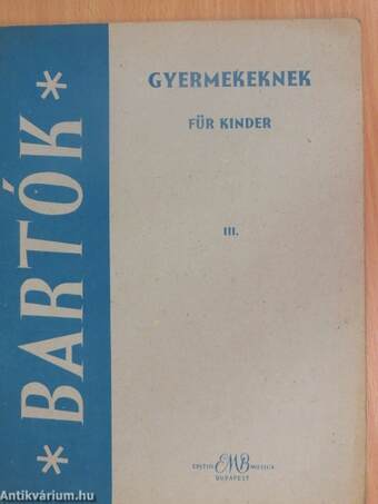 Gyermekeknek III.