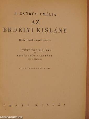 Az erdélyi kislány I-II. (Tiltólistás kötet)