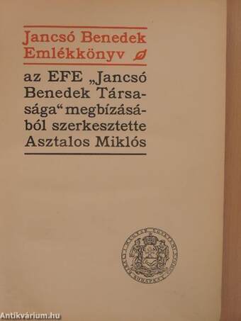 Jancsó Benedek Emlékkönyv