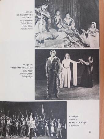 A Magyar Állami Operaház és Erkel Színház bérleti műsora az 1966-67. évre