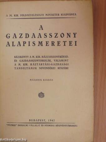 A gazdaasszony alapismeretei