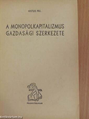 A monopolkapitalizmus gazdasági szerkezete