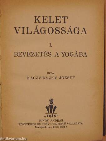 Kelet világossága I.