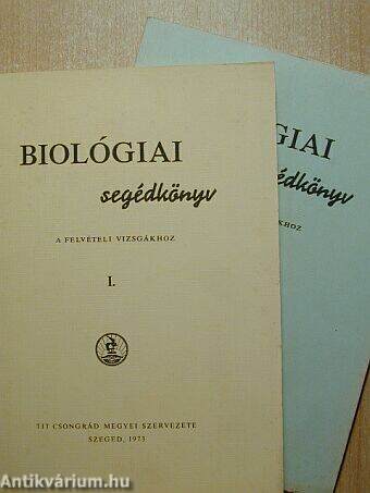Biológiai segédkönyv I-II.