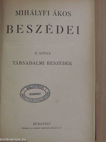 Mihályfi Ákos beszédei II.