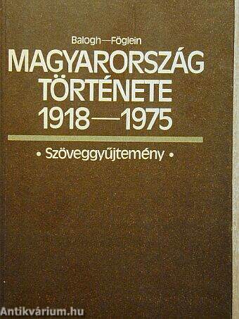 Magyarország története 1918-1975