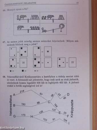 Szakköri feladatok matematikából 3-4. osztály