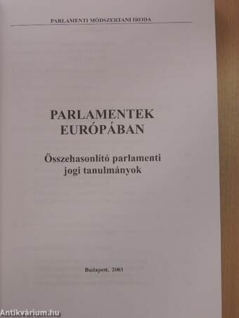 Parlamentek Európában