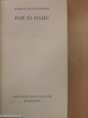 Por és hamu