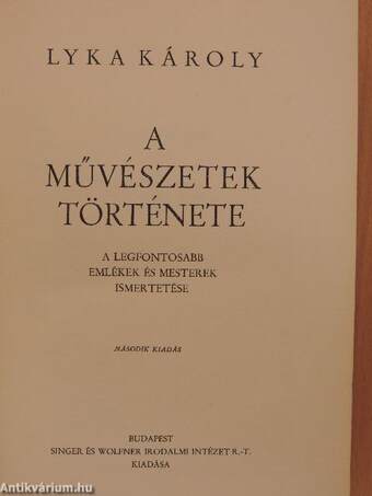 A művészetek története/A művészetek története, képek