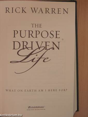 The Purpose Driven Life