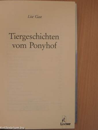 Tiergeschichten vom Ponyhof