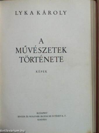 A művészetek története/A művészetek története, képek